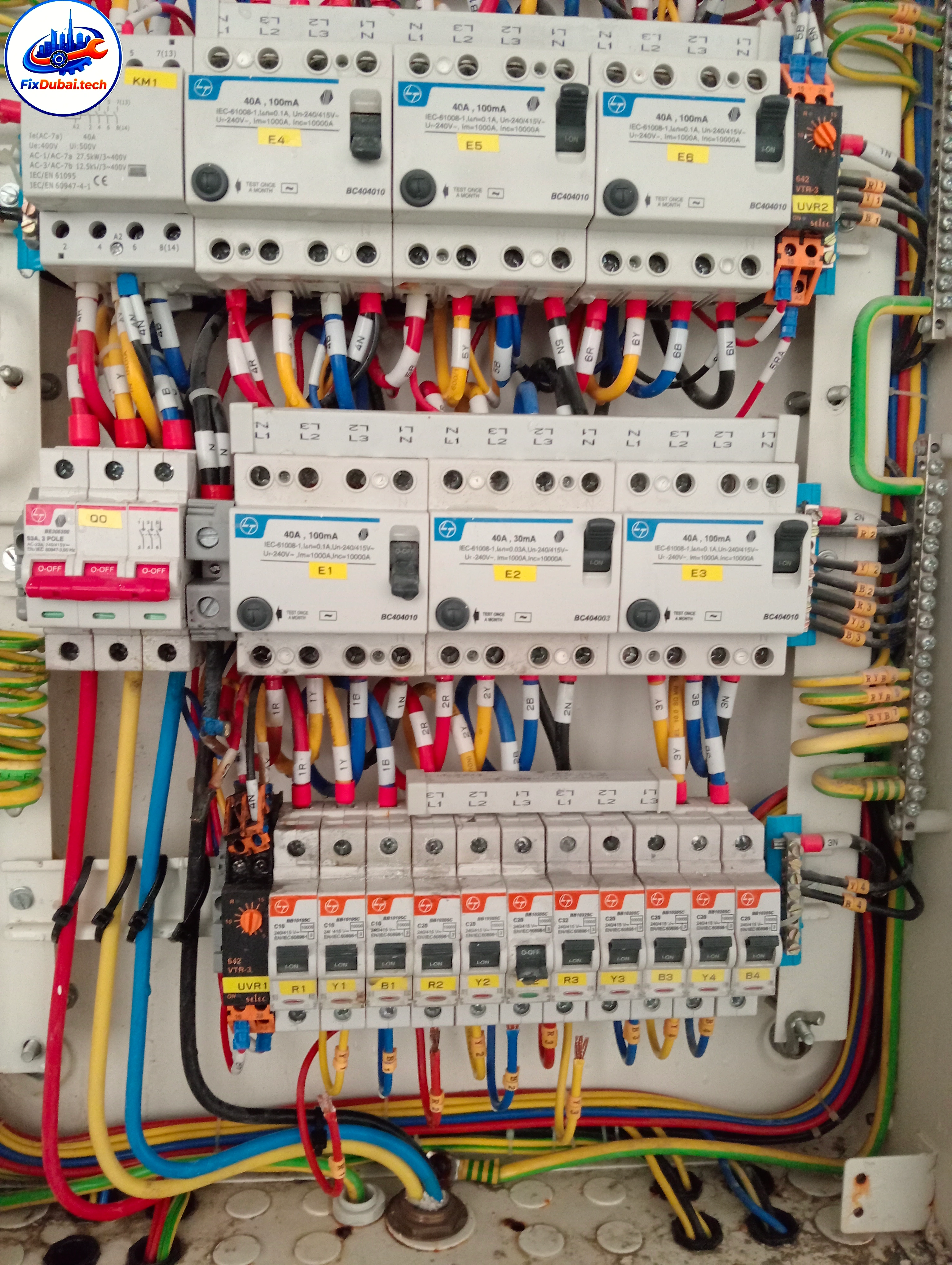 Electrical panel upgrade signs Dubai